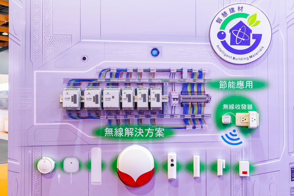 展位展出的 AIoT 無線保全設備與無線解決方案